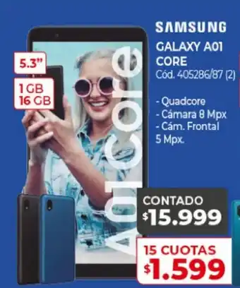 Naldo Lombardi Samsung Galaxy A01 Core 5.3" 1 GB 16 GB oferta