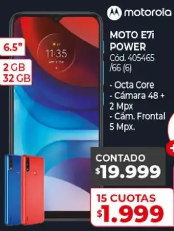 Naldo Lombardi Motorola Moto E7i Power 6.5" 2 GB 32 GB oferta