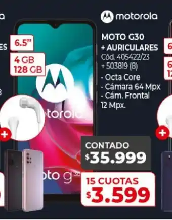 Naldo Lombardi motorola Moto G30 + Auriculares 6.5" 4 GB 128 GB oferta