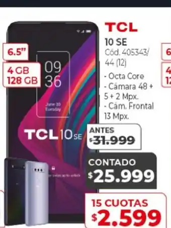 Naldo Lombardi TCL 10 SE 6.5 " 4 GB 128 GB oferta