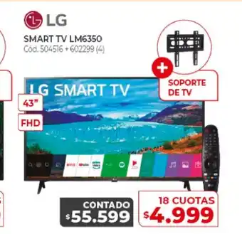 Naldo Lombardi LG Smart TV LM6350 43" FHD oferta