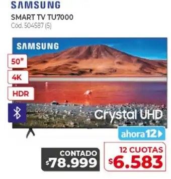Naldo Lombardi Smasung Smart TV TU7000 50" 4K HDR oferta