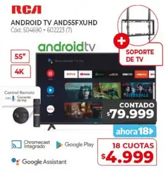 Naldo Lombardi RCA Android TV AND55FXUHD 55" 4 K oferta