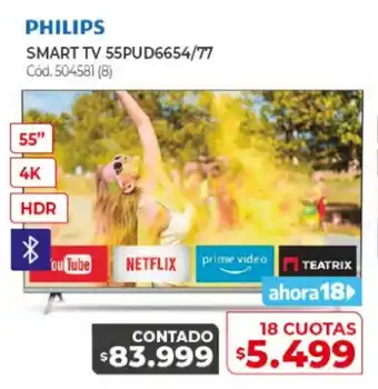 Naldo Lombardi Philips Smart TV 55PUD6654/77 55" 4 K HDR oferta