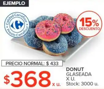 Carrefour DONUT GLASEADA X U oferta
