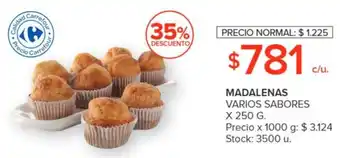 Carrefour MADALENAS VARIOS SABORES X 250G oferta