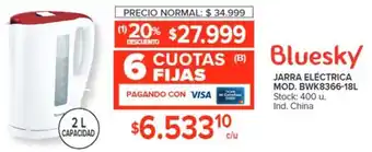 Carrefour BLUESKY JARRA ELÉCTRICA MOD. BWK8366-18L oferta