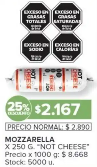 Carrefour MOZZARELLA x 250G oferta