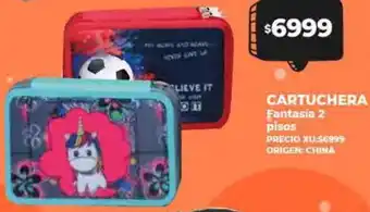 Supermayorista Vital CARTUCHERA Fantasia 2 pisos oferta