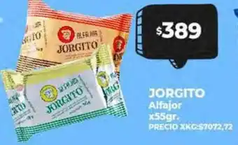 Supermayorista Vital JORGITO Alfajor x 55gr oferta