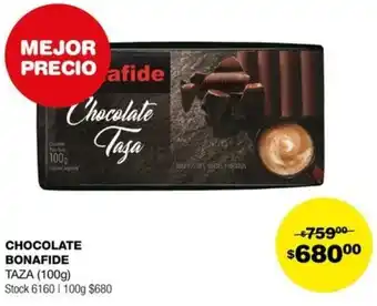 Atomo Conviene CHOCOLATE BONAFIDE TAZA 100g oferta