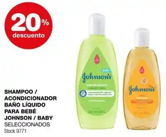 Atomo Conviene SHAMPOO / ACONDICIONADOR BAÑO LÍQUIDO PARA BEBÉ JOHNSON / BABY SELECCIONADOS oferta