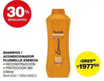 Atomo Conviene SHAMPOO / ACONDICIONADOR PLUSBELLE ESENCIA 700ml oferta