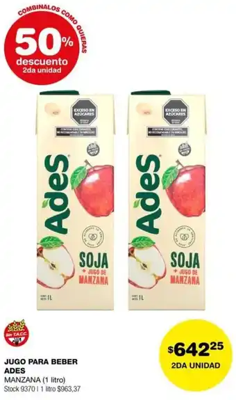 Atomo Conviene JUGO PARA BEBER ADES MANZANA 1L oferta