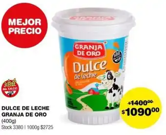 Atomo Conviene DULCE DE LECHE GRANJA DE ORO 400g oferta