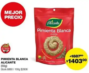 Atomo Conviene PIMIENTA BLANCA ALICANTE 50g oferta