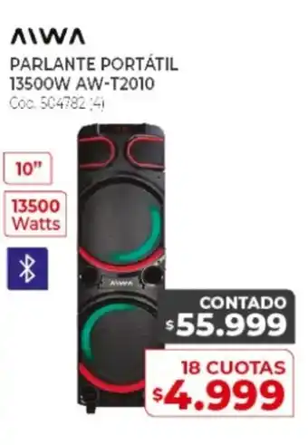 Naldo Lombardi Parlante Portátil 13500W-AW-T2010 oferta