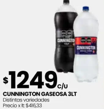 Punto Mayorista CUNNINGTON GASEOSA 3LT oferta