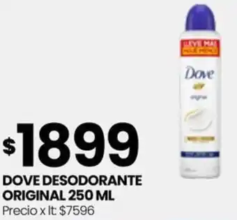 Punto Mayorista DOVE DESODORANTE ORIGINAL 250ML oferta