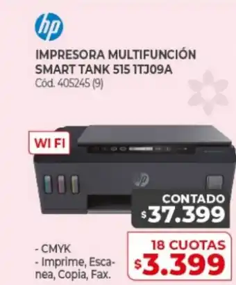 Naldo Lombardi HP Impresora Multifuncion Smart Tank 515 ITJ09A oferta