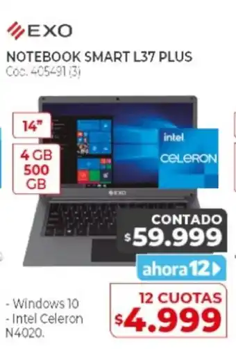 Naldo Lombardi Exo Notebook Smart L37 Plus oferta