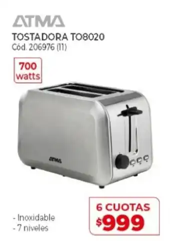 Naldo Lombardi Tostadora TO8020 oferta