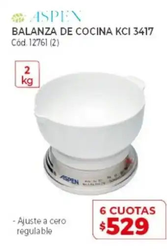 Naldo Lombardi Aspen Balanza De Cocina KCI 3417 oferta