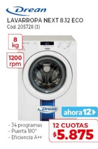 Naldo Lombardi Drean Lavarropa Next 8.12 Eco oferta