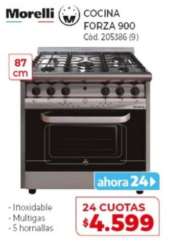 Naldo Lombardi Morelli Cocina Forza 900 oferta