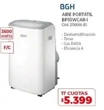 Naldo Lombardi BGH Aire Portátil BP35WCAR-I oferta