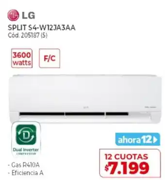 Naldo Lombardi LG Split S4-W12JA3AA oferta