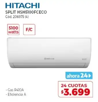Naldo Lombardi Hitachi Split HSH5100FCECO oferta