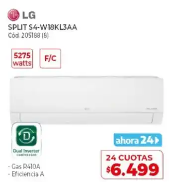 Naldo Lombardi LG Split S4-W18KL3AA oferta