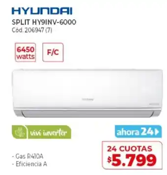 Naldo Lombardi Hyundai Split HY9INV-6000 oferta