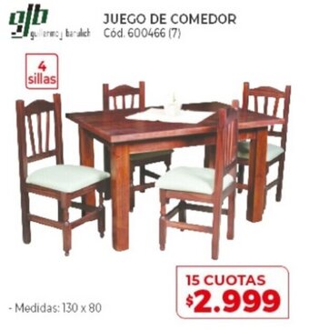 Naldo Lombardi Juego De Comedor oferta