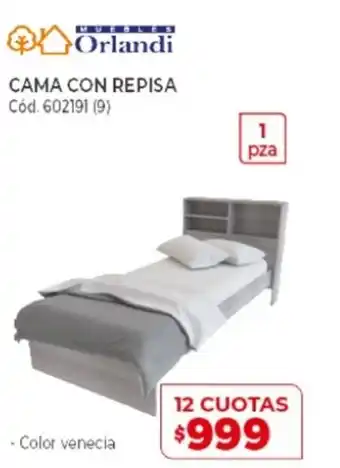 Naldo Lombardi Orlandi Cama Con Repisa oferta
