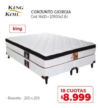 Naldo Lombardi King Koil Conjunto Giorgia oferta