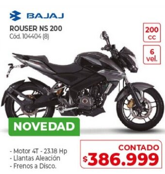 Naldo Lombardi Bajaj Rouser NS 200 oferta