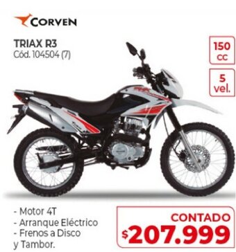 Naldo Lombardi Corven Triax R3 oferta