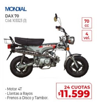 Naldo Lombardi Mondial Dax 70 oferta