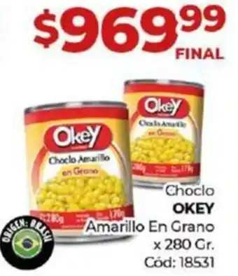 Diarco Choclo OKEY Amarillo En Grano x 280gr oferta
