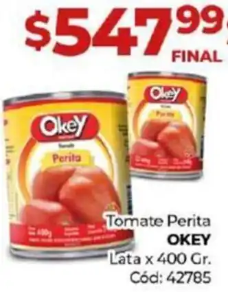 Diarco Tomate Perita OKEY Lata x 400gr oferta