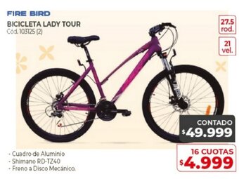 Fire Bird Bicicleta Lady Tour