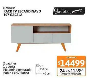 Cetrogar Rack Tv Escandivo 107 Gacela oferta