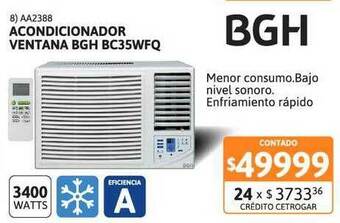 Cetrogar Acondicionador Ventana Bgh Bc35wfq oferta