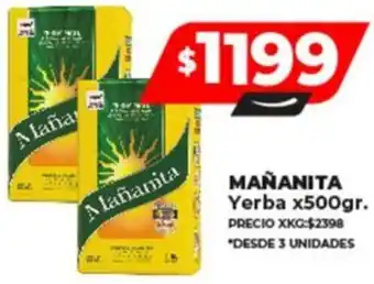 Supermayorista Vital MAÑANITA Yerba x 500gr oferta