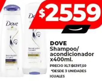 Supermayorista Vital DOVE Shampoo/ acondicionador x 400ml oferta