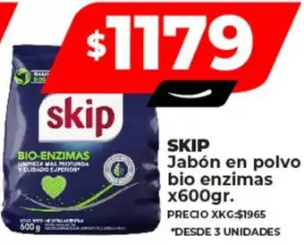Supermayorista Vital SKIP Jabón en polvo bio enzimas x 600gr oferta