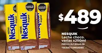 Supermayorista Vital NESQUIK Leche choco. varias x 200ml oferta