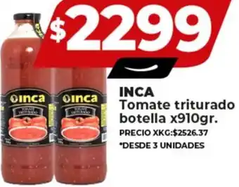 Supermayorista Vital INCA Tomate triturado botella x 910gr oferta
